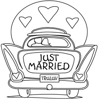 Dessin Voiture Mariage A Imprimer Gratuit