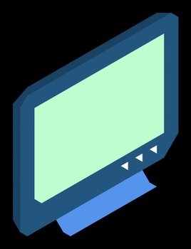Broken TV Clip Art N2