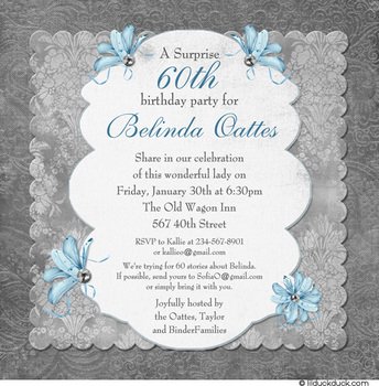 60th Birthday Party Invitation Wording