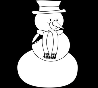 Free Snowman Digital Stamps