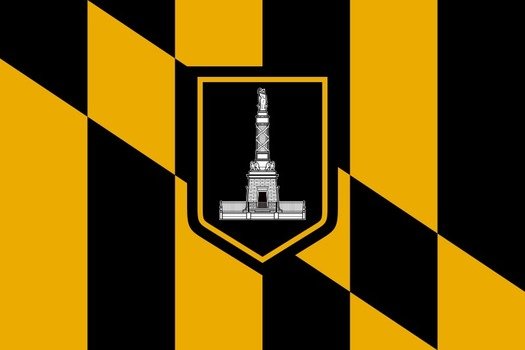 Baltimore flag close up