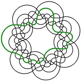 Symmetric Simple Monotone Venn Diagrams Without Polar Symmetry