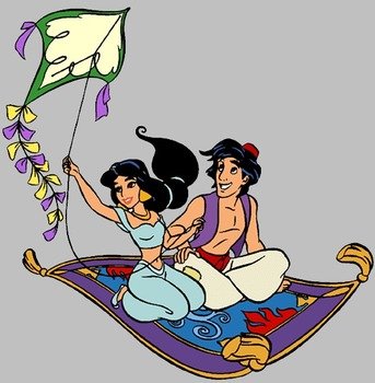 Jasmine And Aladdin Clip Art N2
