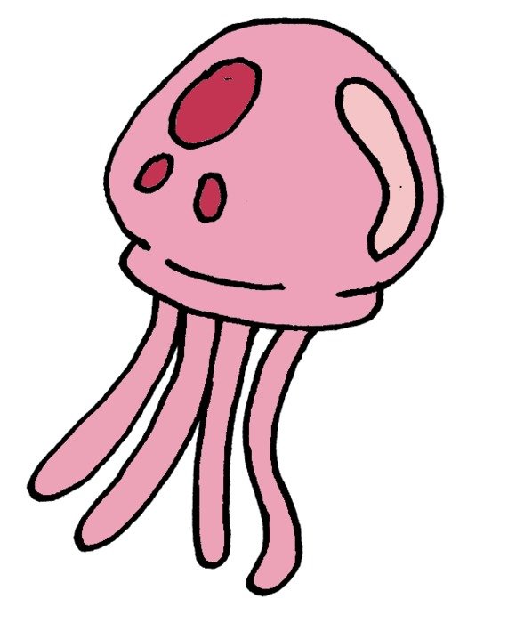 Blue Jellyfish From Spongebob