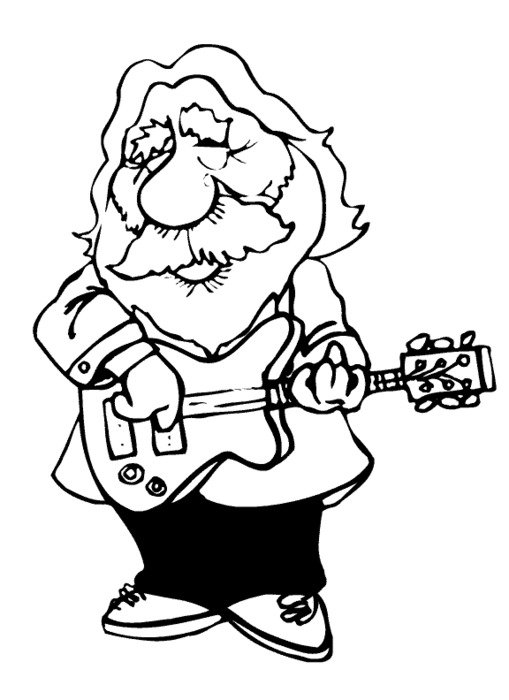 Guitar Coloring Pages N2