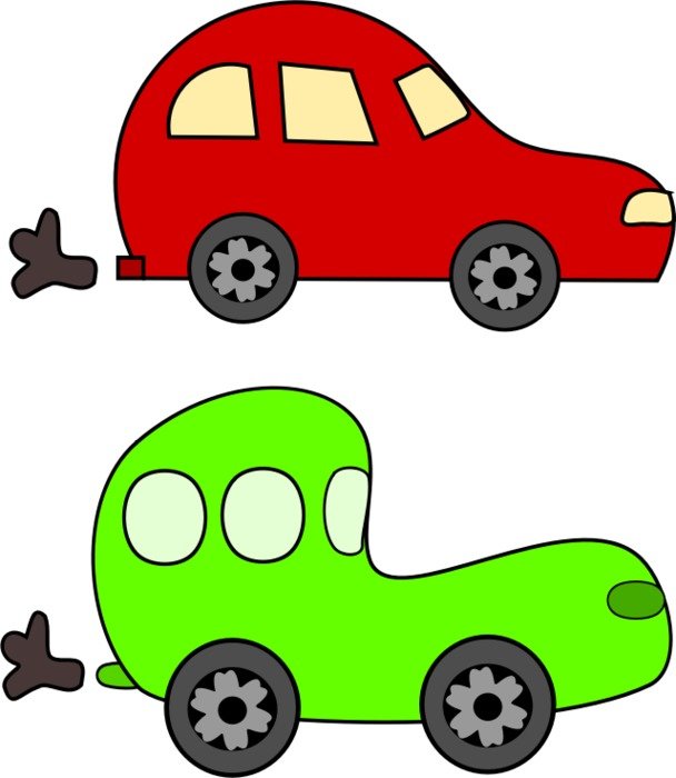 Red Cartoon Car N10