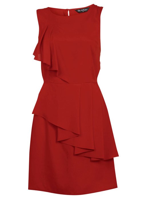 Red Ruffle Dress drawing