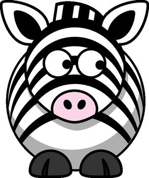 Cartoon Zebra Clip Art N28