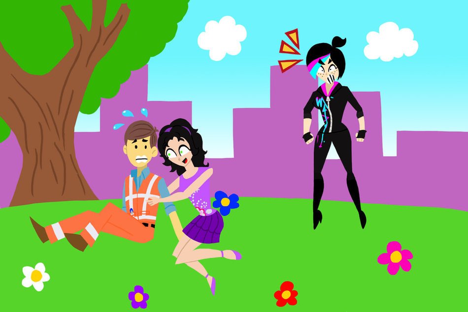 Kiss And Emmet drawing