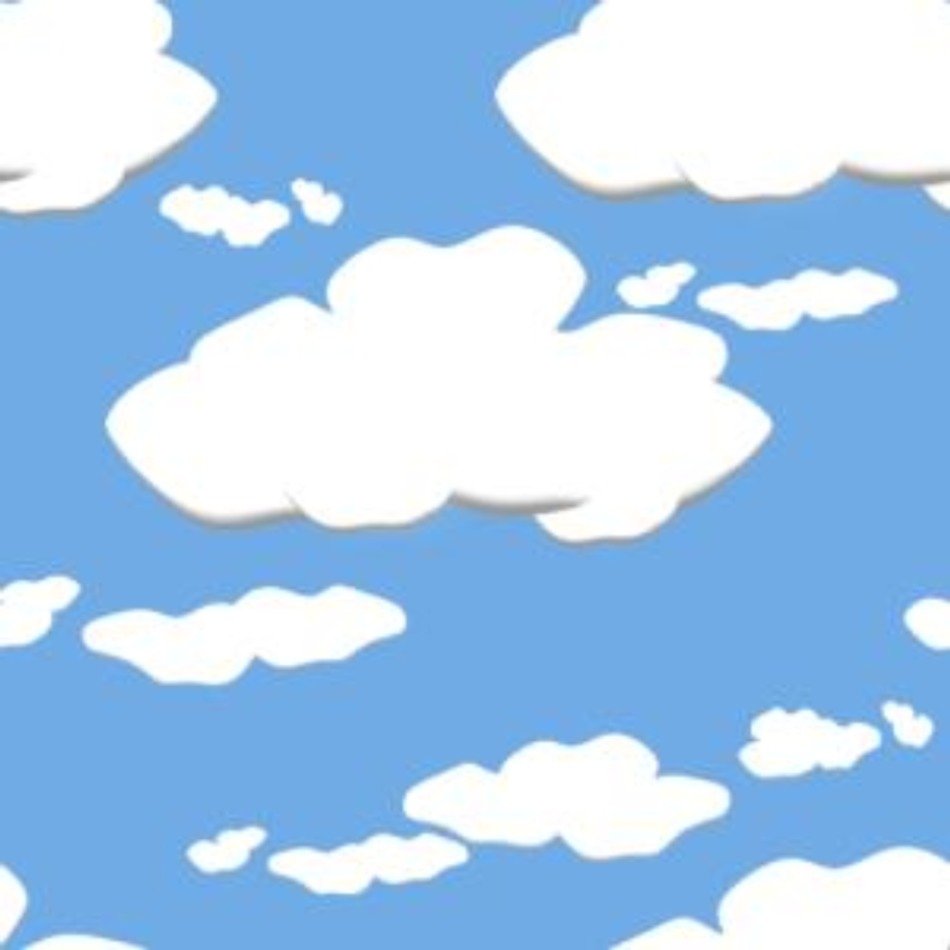 picture with white clouds in the blue sky