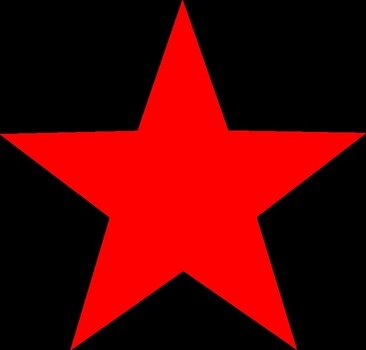 Red Star as a picture for clipart