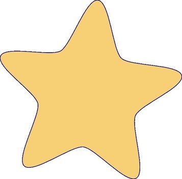 Gold Star Clip Art N52
