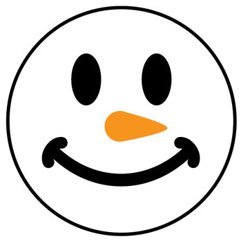Snowman Smiley Face