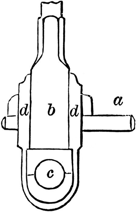 Black and white drawing of splitting wood clipart