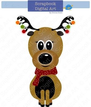 Reindeer Clip Art By ScrapbookDigitalArt On Etsy $1