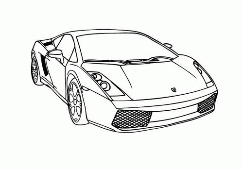 Coloriage Voitures Lamborghini A Imprimer Gratuit