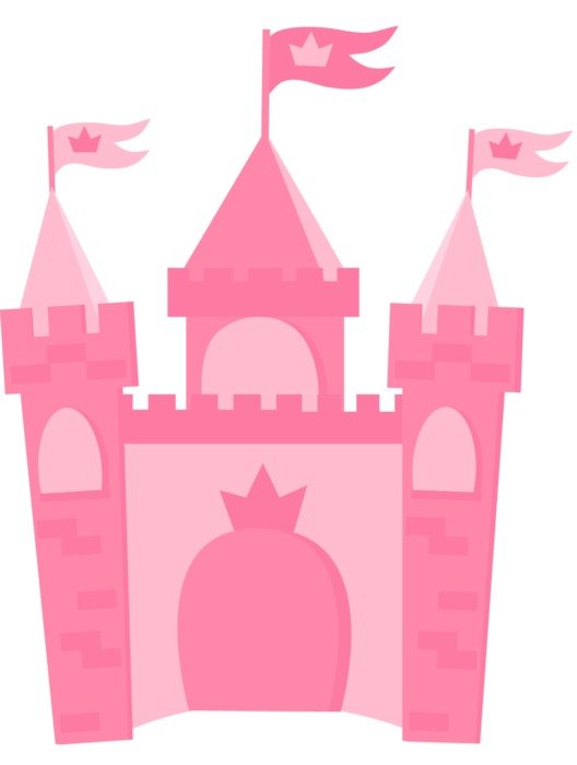 Pink Castle Clip Art N4