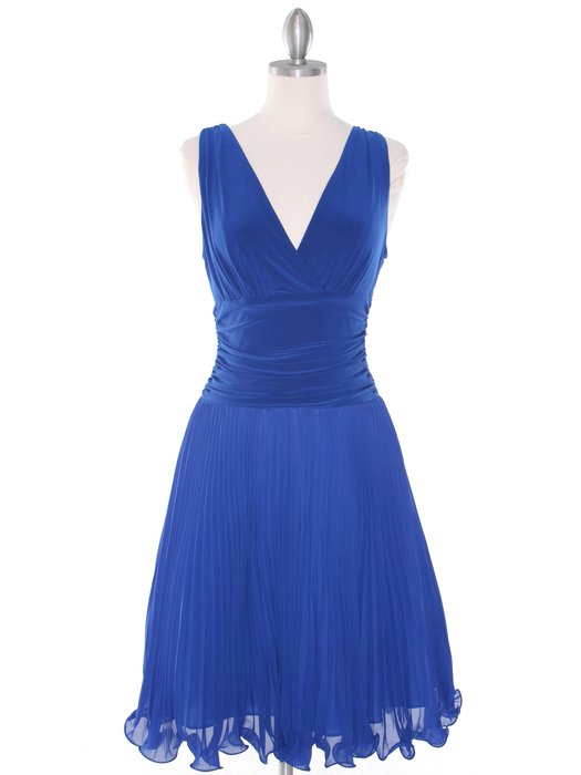 photo of a blue dress on a mannequin