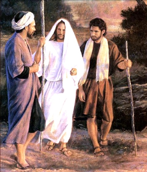 Jesus Walking With His Disciples free image download