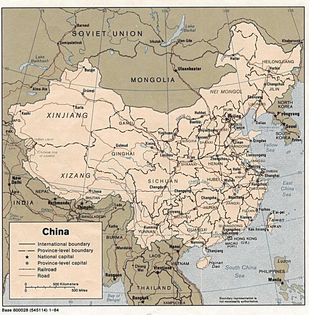 A Map Of Ancient China