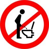 No Toilet Signs Clip Art