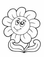 Clip art of cute Spring Flower