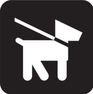 Dog On Leash Clip Art N17