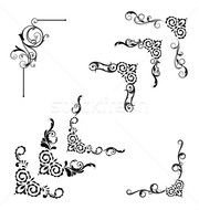 Vintage Swirls Vector Border