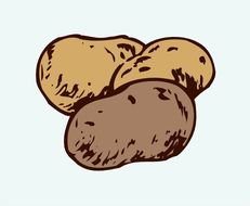 Clipart of Potatoes