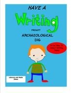 Have A Writing Prompt Archaeological Dig as a graphic illustration