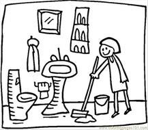 Bathroom Coloring Pages