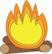 cartoon Campfire Clip Art drawing