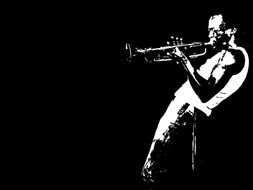 Miles Davis drawing