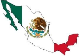 Mexico Flag Map N5