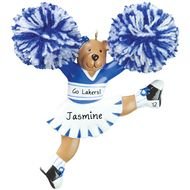 Blue And White Pom Poms drawing
