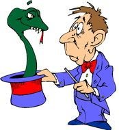 Card Magic Trick Clip Art N13