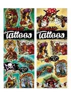 Beautiful colorful tattoos clipart