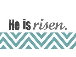 He Is Risen Banner drawing