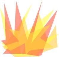 flame as a colorful abstraction