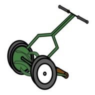 drawn lawn mower