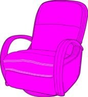 Arm Chair Vector Clip Art