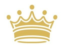 yellow crown on a black background