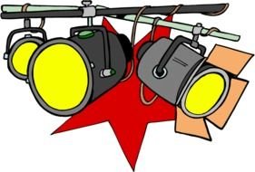 Stage Spotlight Clip Art N5