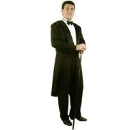 photo of a man in a tuxedo with a cane