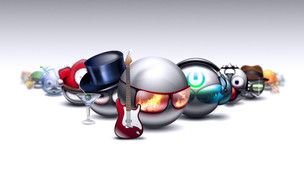 painted modern models 3 d smileys