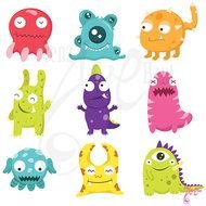 Cute Monster Clip Art N44