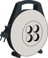 grey Drum Clip Art drawing