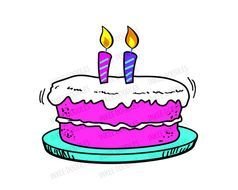 Happy Birthday Cake Candles Clip Art