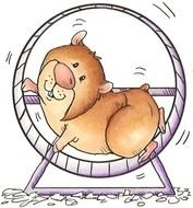 AM I There Yet Clip Art Hamster