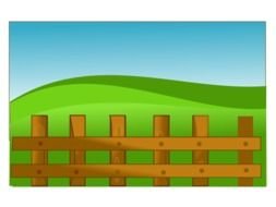 Farm Fence drawing